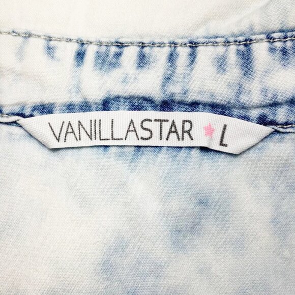 VANILLA STAR Bleached out denim top - Picture 6 of 6